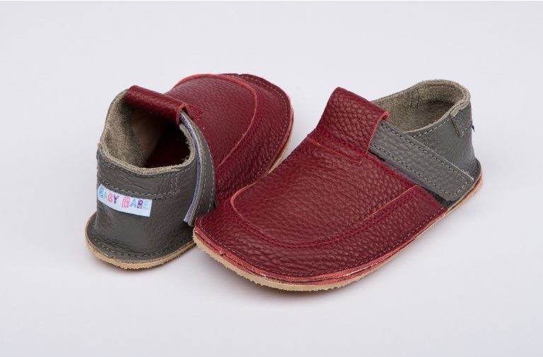 Baby Bare IO Burgundy shoes - Mugavik Barefoot