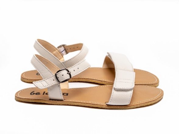 be lenka grace white sandals buckle velcro lightweight flexible barefoot shoes