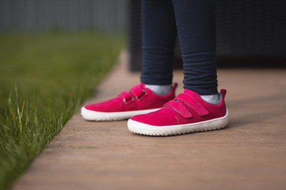 be lenka jolly dark pink barefoot shoes for children