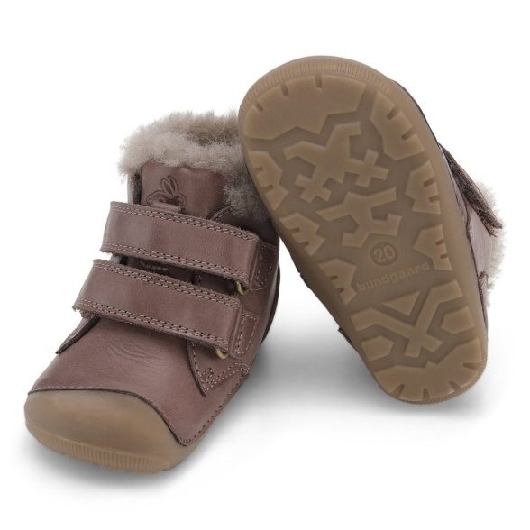 Bundgaard Petit Mid Lamb Brown winter boots for kids