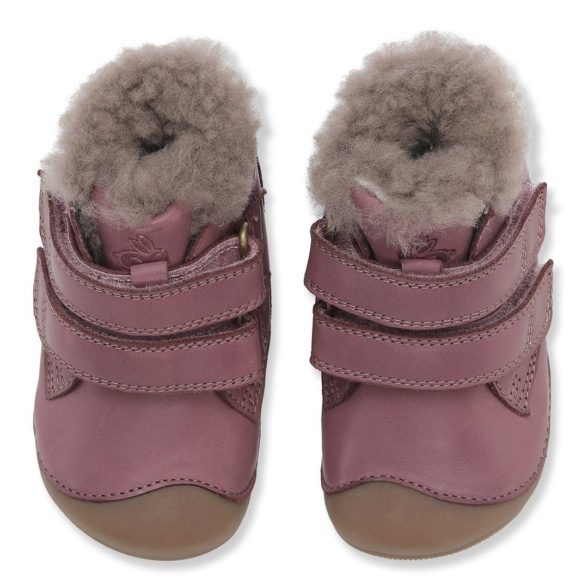 Bundgaard Petit Mid Lamb Dark Rose winter boots for kids