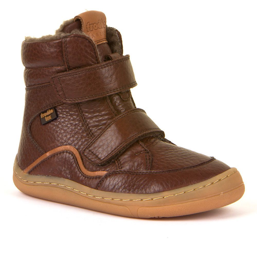 Froddo Barefoot Brown Winter boots with Tex Membrane for kids