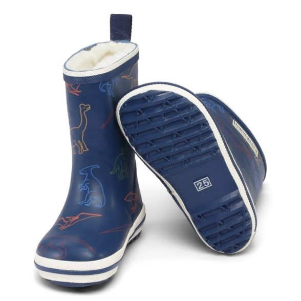 Bundgaard Classic Rubber Boot Winter Dinosaur voodriga kummikud