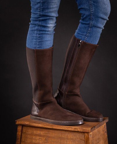 Peerko Regina Brun high boots for women