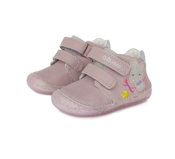 D.D.Step leather boots Mauve Mouse