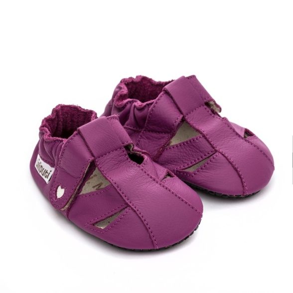 Liliputi Fuchsia sandals with anti-slip soles - Image 2