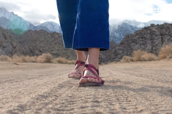 Xero Shoes sandaalid naiste kummitald matkamine helelillad