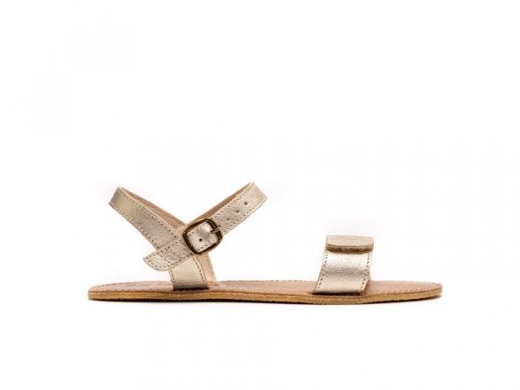 be lenka grace gold adjustable velcro buckle barefoot shoes