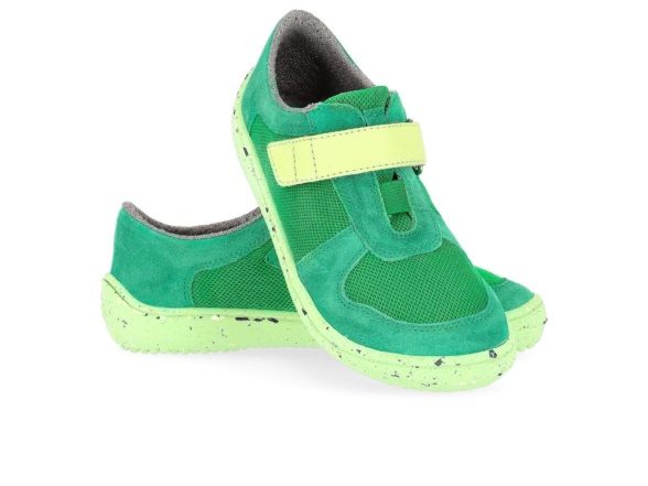 Be Lenka Joy All Green barefoot sneakers for kids