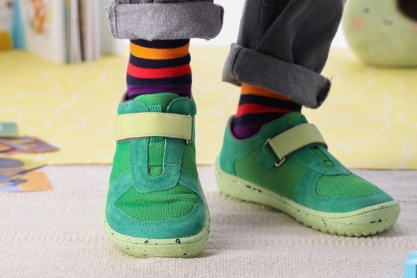 Be Lenka Joy All Green barefoot sneakers for kids