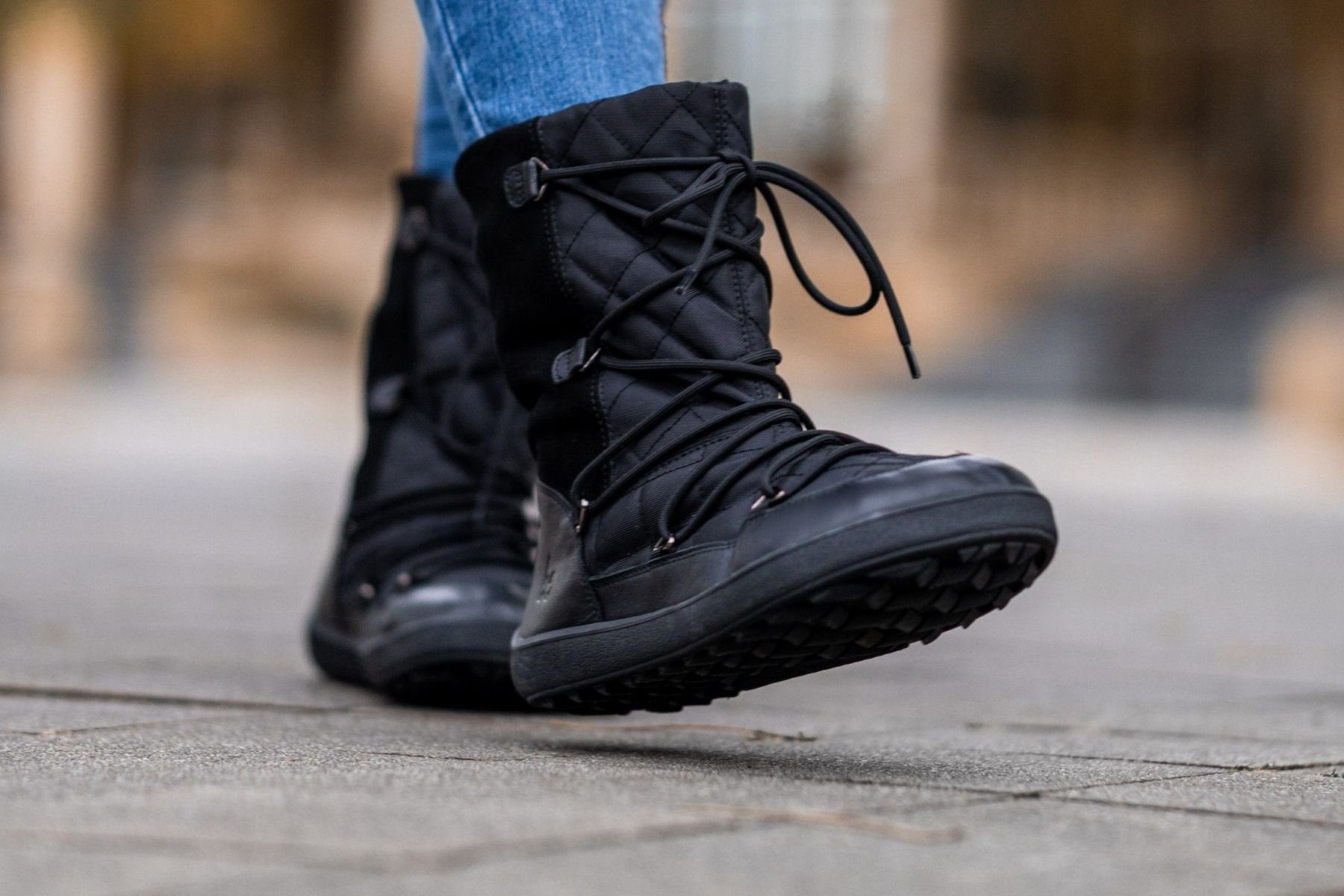 Black winter Boots