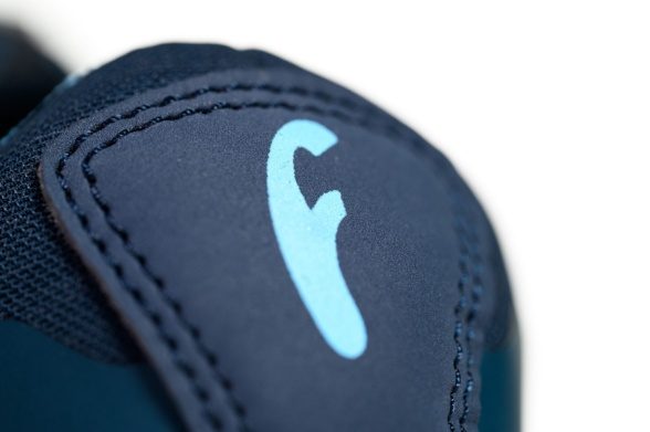 freet flex junior blue/mid-blue sneakers for school kids gym white sole