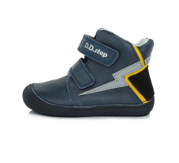 D.D.Step boots Royal Blue Lightning for kids flexible wide feet lightweight barefoot shoes