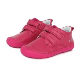 D.D Step sneakers Dark Pink 063 leather children sneaker dark pink light barefoot