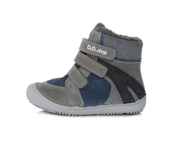 D.D.Step Dark Grey winter boots kids loghtweigth flexible sole barefoot