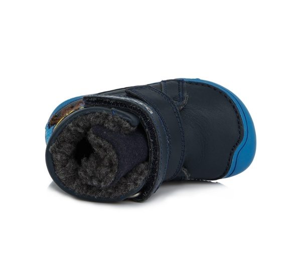 D.D.Step winter boots Royal Blue Gorilla for kids flexible wide feet lightweight barefoot shoes