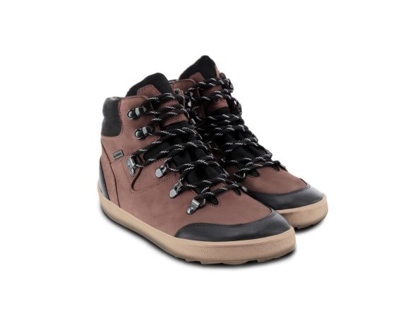 Be Lenka Ranger 2.0 Dark Brown winter boots leather laces waterproof barefoot lightweight