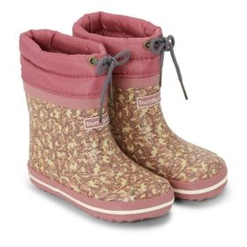 Bundgaard Cirro Low Warm Rose Mili fur-lined fur lining rubber boots for kids for girls