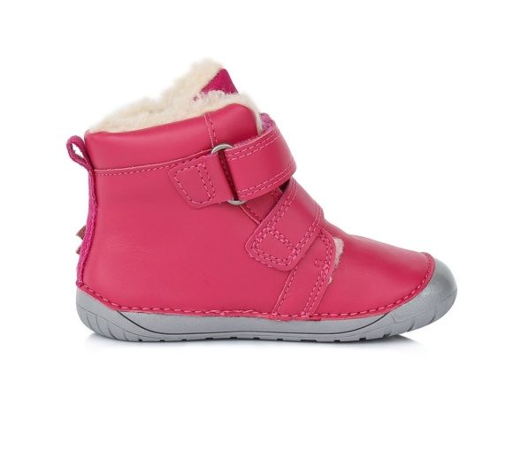 D.D.Step Red Unicorn Wool lining winter boots for kids with unicorn