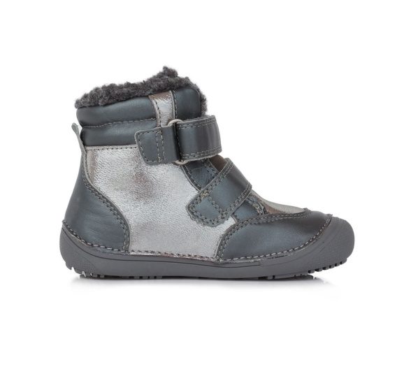 D.D.Step Dark Grey Sparkle winter boots for girls