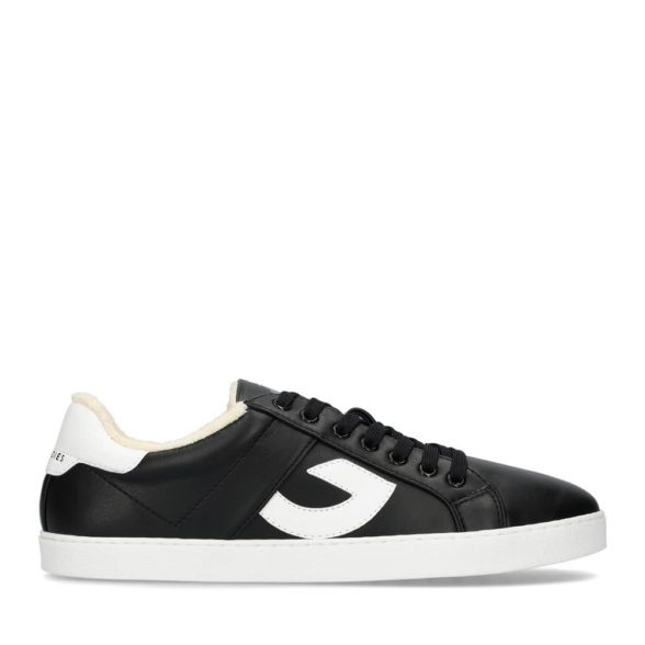 Groundies Greenwich vegan black and white barefoot sneakers lightweight