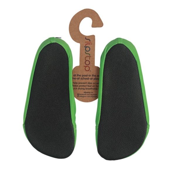 SlipStop Neon Green anti-slippery pool slippers water shoes pool shoes beach shoes
