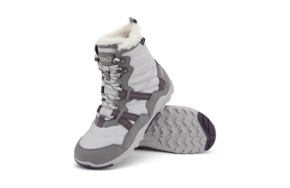 Xero Shoes Alpine white grey warm waterproof winter boots barefoot lightweight