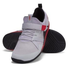 Xero Shoes Forza Trainer velcro laces grey red black barefoot lightweight