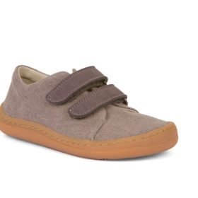 Froddo Barefoot textile sneakers grey velcros rubber sole barefoot lightweight