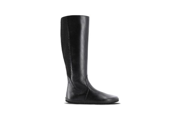 Be Lenka Charlotte black high boots zipper elastic back barefoot lightweight