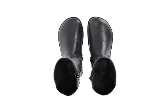 Be Lenka Charlotte black high boots zipper elastic back barefoot lightweight
