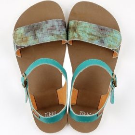 Tikki Vibe leather velcro sandals lightweight barefoot