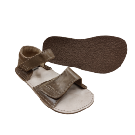 Orto+ Mirrisa leather brown velcros lightweight barefoot