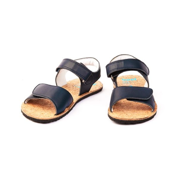 Koel Ashley Napa sandaalid lastele tumesinised nahast paljajalujalanõud