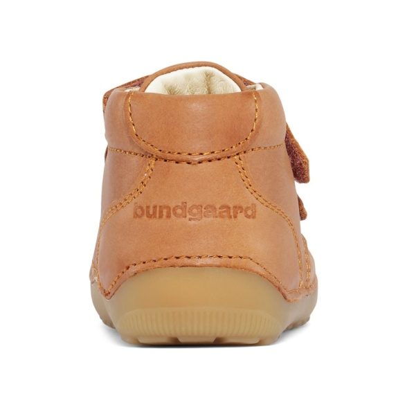 Bundgaard Petit Strap leather velcro rubber sole spring autumn orange lightweight barefoot