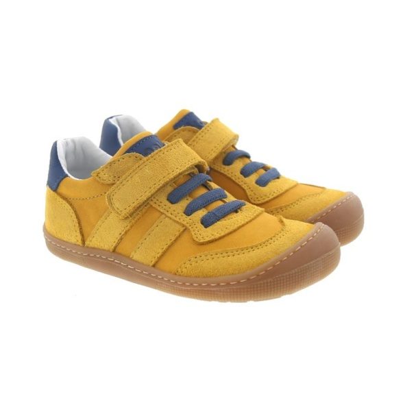 Koel Barefoot Dylan Suede yellow elastic laces leather suede lightweight barefootshoes