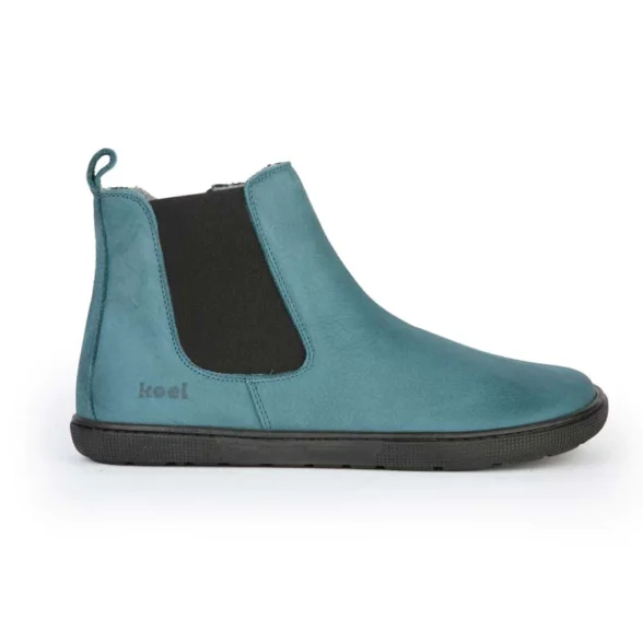 Koel chelsea type boots leather turquoise zipper lightweight barefoot