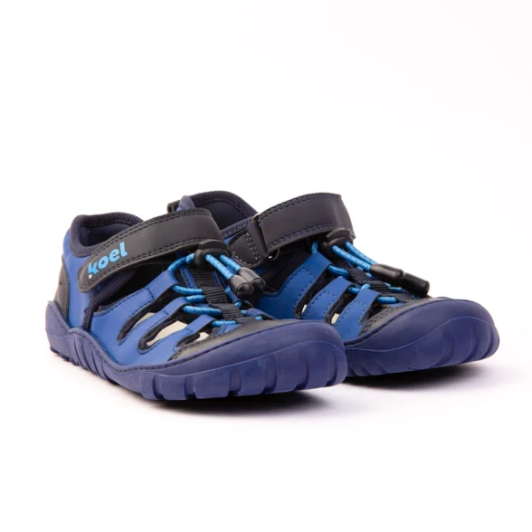 Koel Madison Vegan dark blue elastic laces sporty sandals lightweight barefootshoes