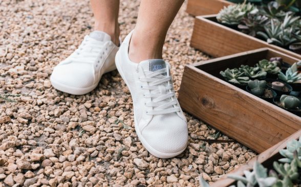 Xero Shoes Dillon valged vegan tekstiil tennised paljajalujalanõud