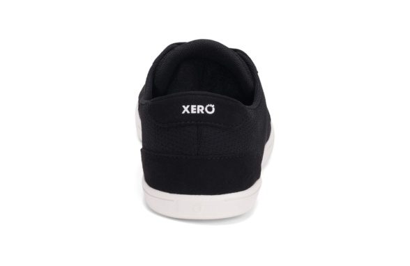 Xero Shoes Dillon black white sole vegan textile sneakers lightweight barefoot