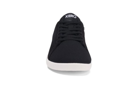 Xero Shoes Dillon black white sole vegan textile sneakers lightweight barefoot