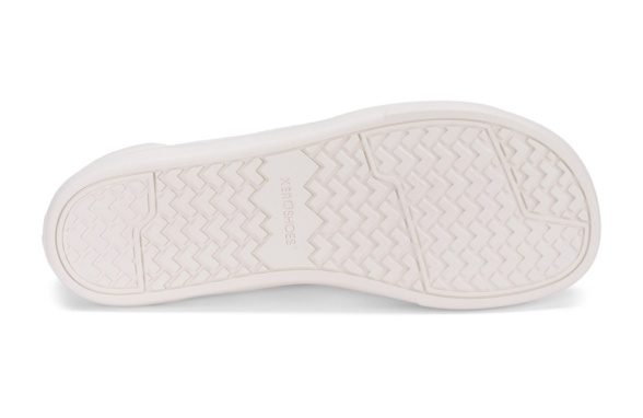 Xero Shoes Dillon white blue logo vegan textile sneakers lightweight barefoot