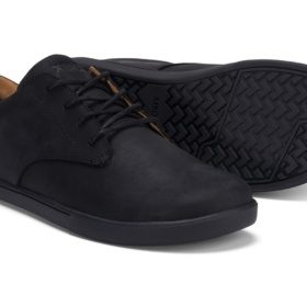 Xero Shoes Glenn black leather oxford style lightweight barefoot shoes