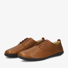 Groundies Palermo brown leather smart shoes laces lightweight barefoot