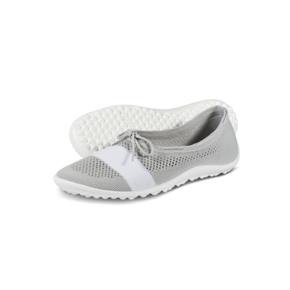 leguano style pearl light grey ballerina lightweight barefoot shoes