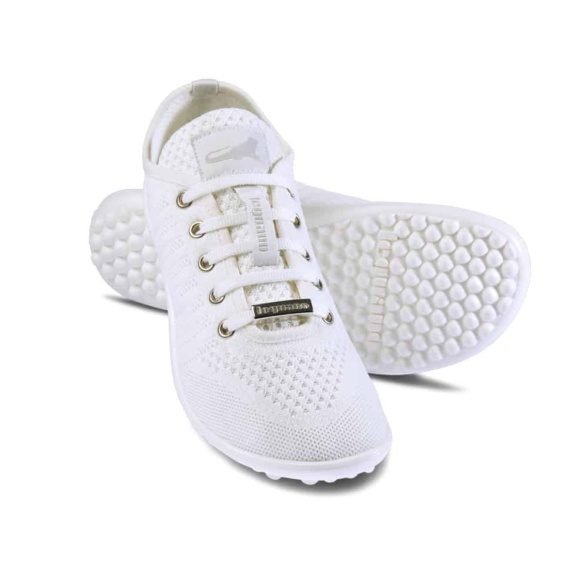 leguano go white casual shoes all-white laces flexible lightweight barefoot shoes