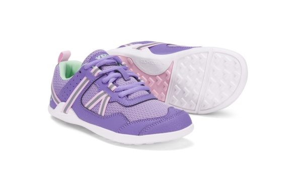 Xero Shoes Prio Youth sports everyday wear laces lilac lightweight barefootshoes