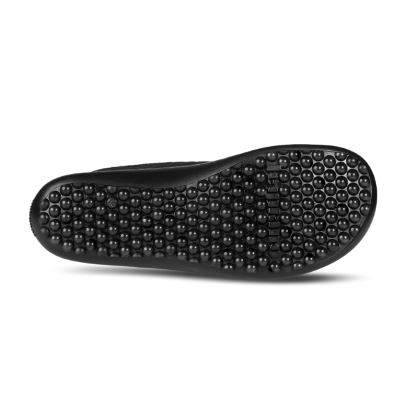 leguano go black all-black laces textile lightweight barefoot shoes