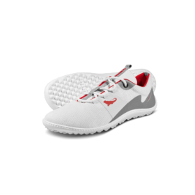 leguano spinwyn white red logo grey laces lightweight barefoot shoes