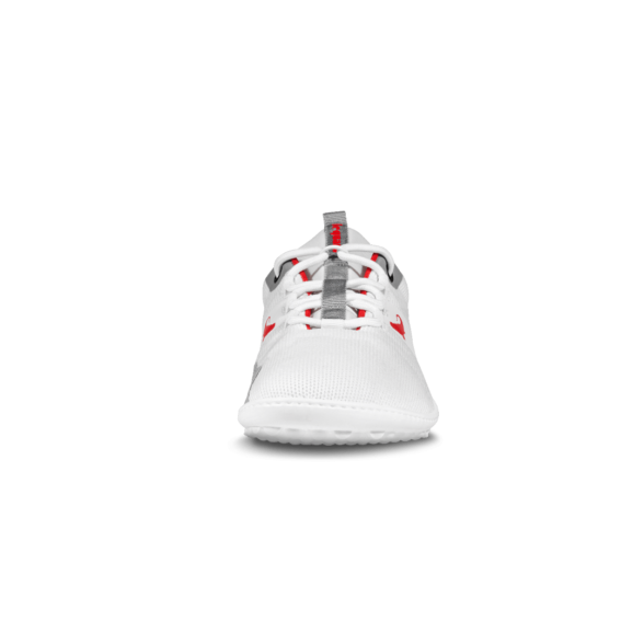 leguano spinwyn white red logo grey laces lightweight barefoot shoes